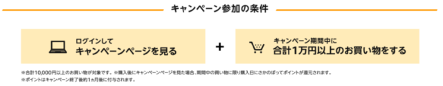 ポイント還元条件