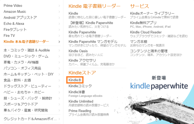 カテゴリーkindle本