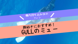 旅人が持つフィンはGULL（ガル）のミュー一択！【機内持ち込みできるおすすめのフィン！】