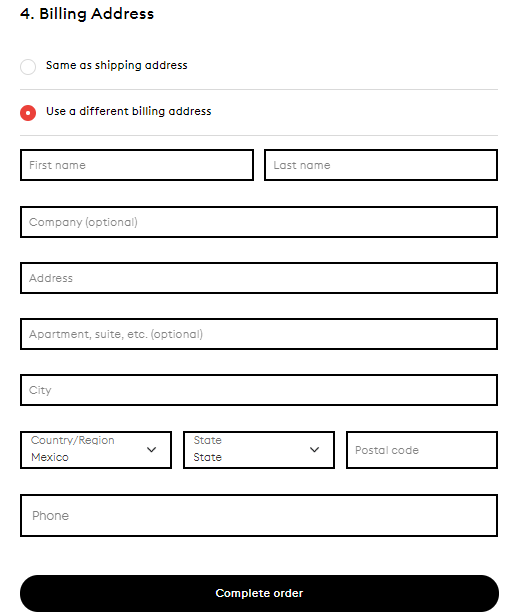 thinx支払いページ