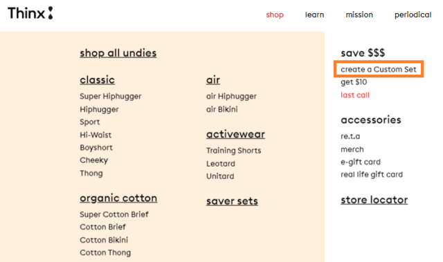 thinx公式サイト