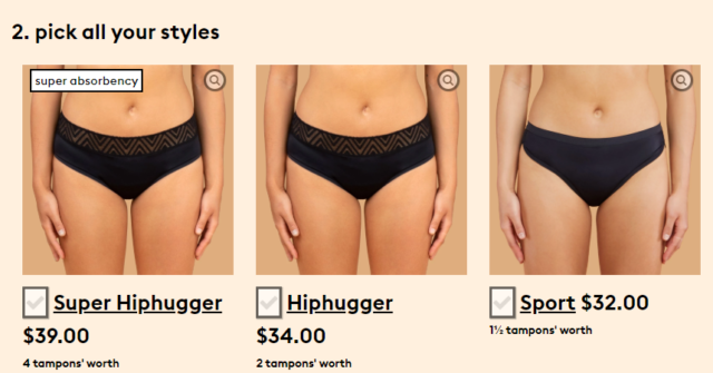 thinx商品ページ