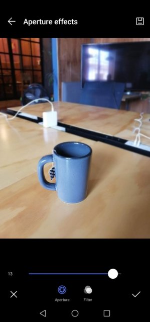 アパーチャ調節